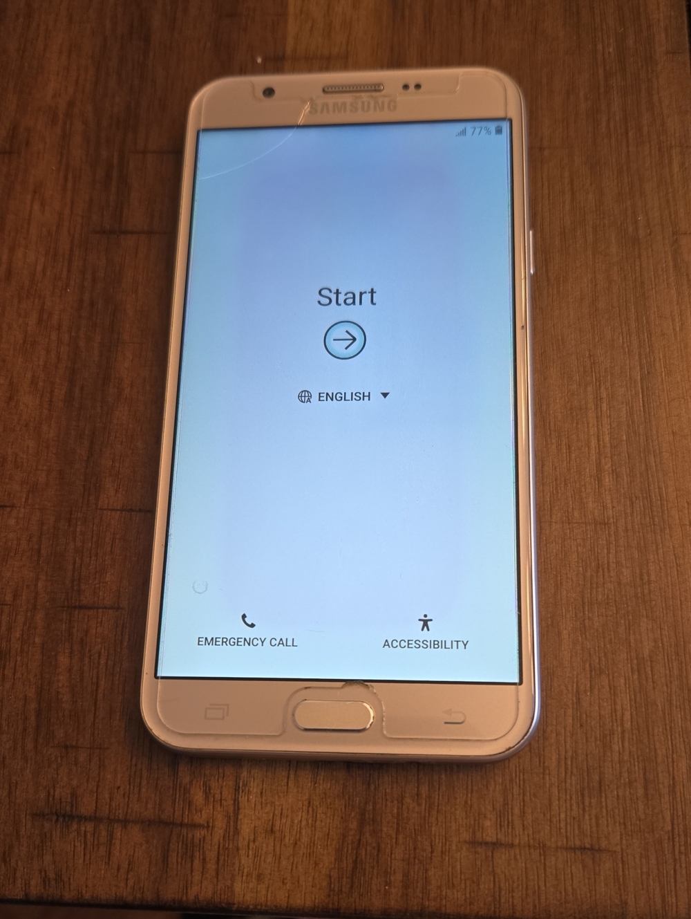 Samsung Silver Smartphone with Large Display J7 Prime
